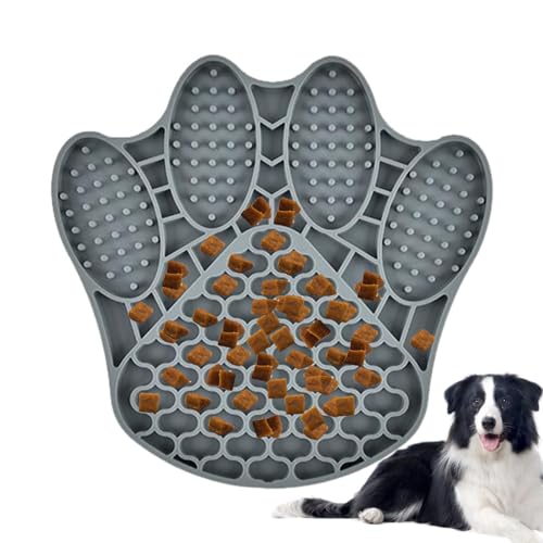 AUTOECHO Katzenleckmatte - Rutschfestes Slow Feeder Hunde-Puzzle-Anreicherungsspielzeug in Krabbenform,Leckmatte für Hunde zum Baden, Fellpflege, Leckerlis, Joghurt, Leckpads für Hunde von AUTOECHO