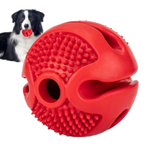 AUTOECHO Leckerliball für kleine Hunde, Futterball für Hunde - Interaktiver Gummi-Slow-Feeder-Ball für Hunde, Futterspender-Spielzeug - Zähneknirschender Leckerli-Spender für Hunde, Spielzeug, von AUTOECHO