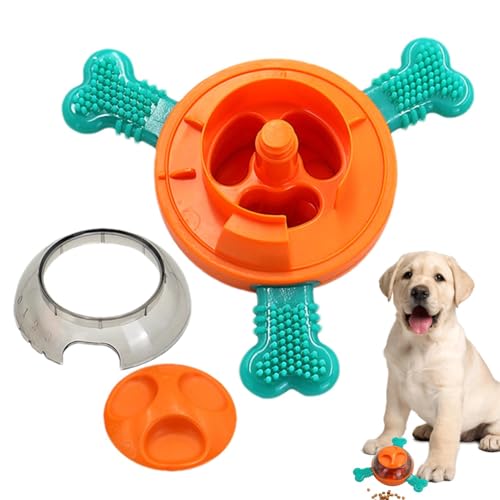 AUTOECHO Spielzeug zum Auslaufen von Tierfutter,Spielzeug zum Auslaufen von Tierfutter - Ballspender für Hundespielzeug,Lustiges interaktives Katzenspielzeug mit auslaufendem Futter für kleine und von AUTOECHO