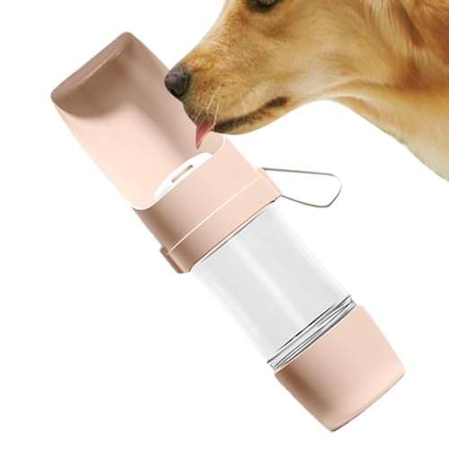 AUTOECHO Tragbarer Wassernapf für Hunde, Reisewasserflasche für Hunde - 2-in-1-Wasserflasche für Hunde - Zubehör für kleine Hunde, Reiseausrüstung, Welpenzubehör, großes Fassungsvermögen, von AUTOECHO