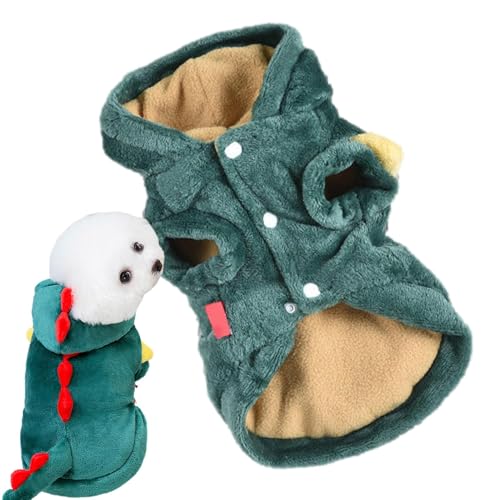 AUTOECHO Weihnachtskostüme für Hunde,Drachenkostüm für Hunde | Fleece-Katzen-Hoodie-Haustierkleidung | Haustier-Cosplay-Kostüm, lustige Katzenkleidung, wiederverwendbares Urlaubsoutfit für von AUTOECHO