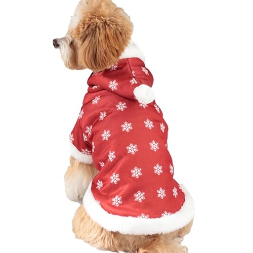 AUTOECHO Winterkleidung für Hunde, gepolsterter Hundemantel | Weihnachten Hundejacke für kaltes Wetter,Warmer, gepolsterter Hundemantel aus Baumwolle, dick gepolsterte Weste, Hundebedarf für Outdoor, von AUTOECHO