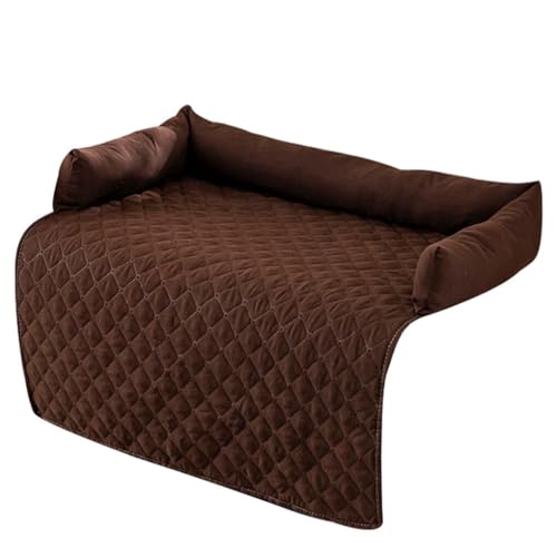 AUklOPVZZ Bleiben Sie edel mit dem Haustier Sofaschutz, der auf Stil und Funktion ausgelegt ist. Hunde Haustierbett Deckenmatte, Polyester Sofa Hundematratze, Kaffee von AUklOPVZZ