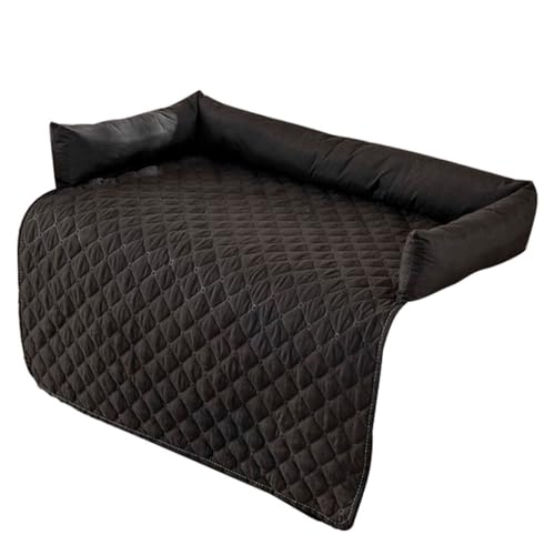 AUklOPVZZ Bleiben Sie edel mit dem Haustier Sofaschutz, der auf Stil und Funktion ausgelegt ist. Hunde Haustierbett Deckenmatte, Polyester Sofa Hundematratze , Schwarz von AUklOPVZZ