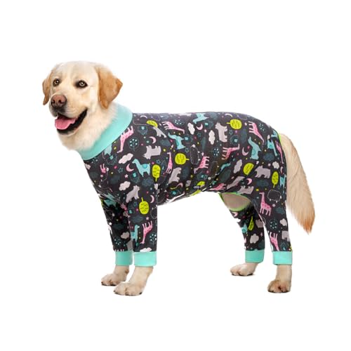 AUklOPVZZ Hunde Pyjama Overall, mehrere Größen erhältlich, leicht zu reinigen, Haustier Pyjama Overall, Baumwoll Hunde Overall, Vier"und"dreißig von AUklOPVZZ