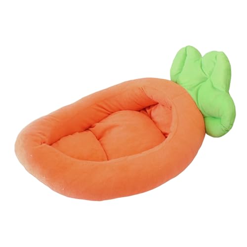 AUklOPVZZ Hundebett, Nicht verblassender und Nicht reizender Stoff, Bananenform, bequemer Schlafstützstoff, Heimtierbedarf, Katzenbett, Haustierbett, Orange, L von AUklOPVZZ