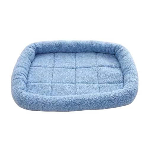 AUklOPVZZ Leicht zu reinigender Schlafbereich für Haustiere, frisches und ordentliches Hundebett, Stoff, Haustierbett, Katzenbett, bequem und weich, Himmelblau, 38 * 28 cm, S von AUklOPVZZ