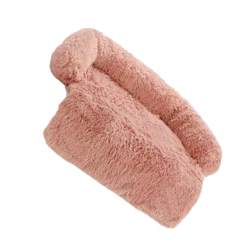 AUklOPVZZ Plüsch Haustier Hundebett, Komfort und Stil, kombiniert für den neuen Lieblingsplatz des Hundes im Winter, warme Haustierdecke, Polyester, leicht zu reinigen, Leder Rosa von AUklOPVZZ