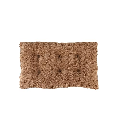 AUklOPVZZ Rosa Plüsch Katzenhütte – gemütliches und stilvolles Haustierbett für geliebte Katzen. Ananas Plüsch Hundehütte, rutschfeste Haustierhütte, Khaki, L: 80 x 50 cm von AUklOPVZZ