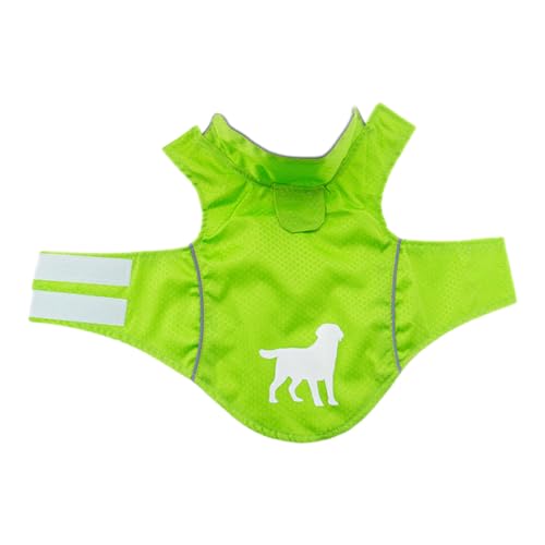 AUklOPVZZ Stilvoller Hunde Regenmantel für Welpen, trocken und modisch bei jedem Wetter. Polyester Hunde Regenmäntel, Hundekleidung, Hundekleidung, Hundemantel, Grün, L von AUklOPVZZ