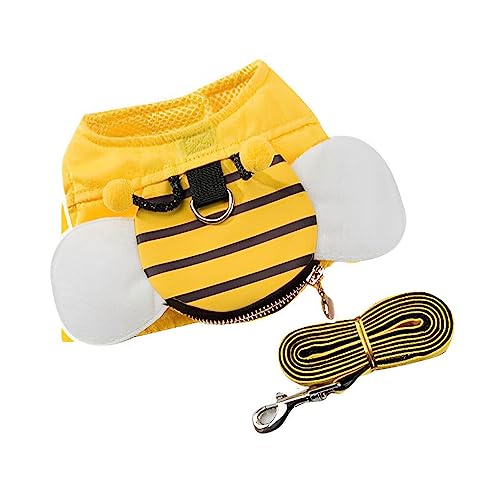 AUklOPVZZ Teddy Pet Products Brustgurt, Hunde Auslaufzubehör, EIN tolles Geschenk für Haustiere, Zugseil, Hundekette, Samtflügel Stil, XL von AUklOPVZZ