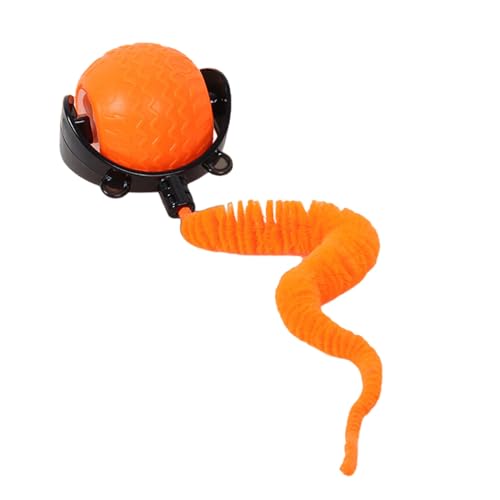 AUklOPVZZ Umschalten zwischen DREI Arten von Lichtern, Katzenspielzeug, Ball, interaktives Katzenspielzeug, automatisches Katzenspielzeug, intelligentes Katzenspielzeug, Pet Smart, orange von AUklOPVZZ