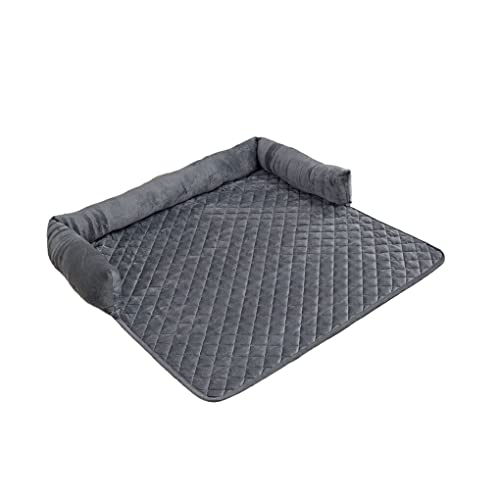 AUklOPVZZ Winter Haustier Plüsch Matte Schlafzimmer Sofa Couch Boden Pad Große Tier Schlafen Warme Bett Abnehmbare Waschbar Haustiere Liefert, Dunkelgrau, 75x120cm von AUklOPVZZ