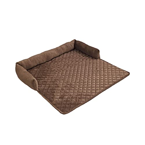 AUklOPVZZ Winter Haustier Plüsch Matte Schlafzimmer Sofa Couch Boden Pad Große Tier Schlafen Warme Bett Abnehmbare Waschbar Haustiere Liefert, Kaffee, 75x120cm von AUklOPVZZ