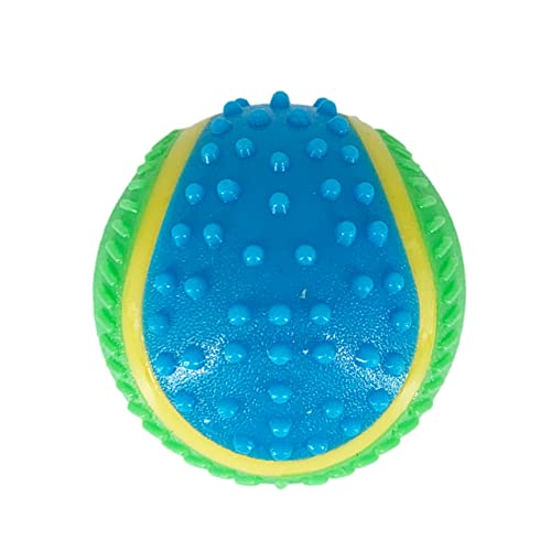 AVANZONA Spielball Hund Klein. Sensorisches Spielzeug für Blinde Hund. Sehen, Hören, Berühren, Riechen, Schmecken. Quietschball. 6.5CM. Farbe Zufällig. von AVANZONA