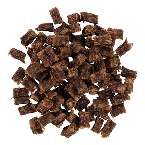 Hundesnacks, Natürliches Trockenfleisch Snacks, Lammwürfel. 80g. von AVANZONA