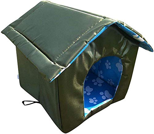 Cat House Outdoor Wetterfest Verdickt Warm Kitty House Wasserdicht Cat Nest Zelthütte Pet Supplies Streunendes Katzenhaus Für Kleine Katzen Hunde Und Kleine Tiere-A||M von AVEEWA