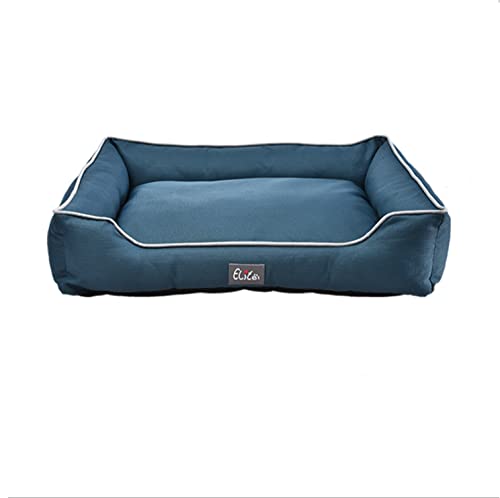 Hundehütte Hundematte quadratisch achteckige Hundehütte Hundehütte geeignet für Hunde und Katzen-Blue||Blue-L von AVEEWA