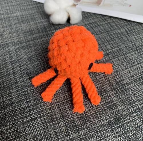 AWDOAJOI 2pcs Haustierspielzeug Baumwollknoten Gewebtes Hundespielzeug Oktopus Oktopus Haustierbedarf 10cm von AWDOAJOI