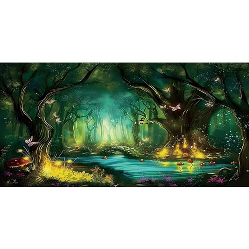 AWERT Aquarium-Hintergrund, 183 x 40 cm, Polyester, tropischer Regenwald, verträumter Hintergrund für Aquarien, Natur von AWERT