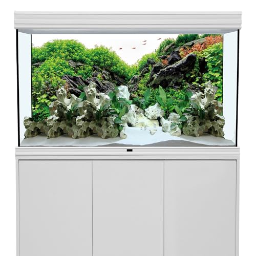 AWERT Hintergrund für Aquarien, 61 x 30,5 cm, für Wasserpflanzen, Flussbett und See, Aquarium-Hintergrund, Meeresalgen, Aquarium-Hintergrund, Vinyl-Hintergrund von AWERT