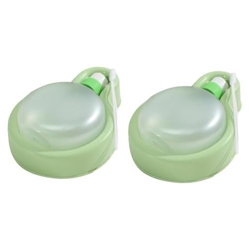 ＡＷＨＡＯ 2 Stück Wasserflasche für Hunde, tragbarer Wasserbecher, 350 ml, Wasserkocher, ballonförmiger Wasserspender für Welpen, Hunde, Kätzchen, Wandern, GrÜn von ＡＷＨＡＯ