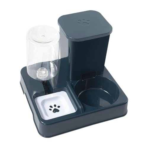 ＡＷＨＡＯ 2 in 1 Automatische Haustier Wasserer Haustiernahrung, Wassertrinkschale, automatischer Katzenfuttermittelspender für Hunde kleine Tiere Katzen Katzen von ＡＷＨＡＯ