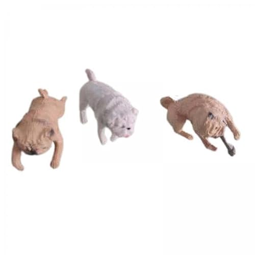 ＡＷＨＡＯ 2X Mops Hund Aquarium Ornament, Sturzfest, Cartoon, für Zuhause, von ＡＷＨＡＯ