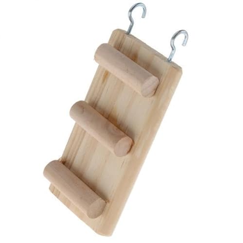 ＡＷＨＡＯ 4X Papagei Barsch Holz Haustier Vogel Spielzeug Kleine Tier Hamster Leiter Klettern Spielzeug von ＡＷＨＡＯ