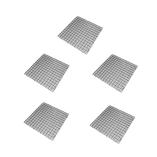 ＡＷＨＡＯ 5X Aquarium-Teilerdeckel, Trennnetz, Mehrzweck-Filterplatten unten, einfach zu selbst zu bauende Filterbretter unten, Trennschalen, Schwarz von ＡＷＨＡＯ