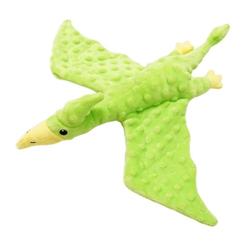 ＡＷＨＡＯ Animal Plüsch quietschendes Hund Spielzeug ausgestopft Tier Spielzeug Cartoon Dragon Haustier Geschenk Plüschplüsch für Aggressive Kauen kleine große, GrÜn von ＡＷＨＡＯ