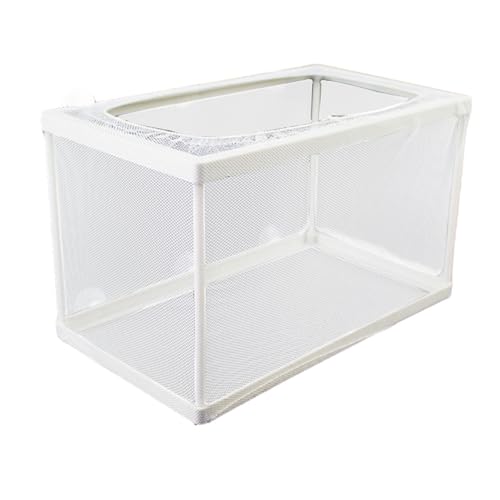 ＡＷＨＡＯ Aquarium Isolation Net Fisch Tank Teiler Box Juvenile Spawning Aquarium Trennung Grid Fisch Fütterung Container, L Without Clapboard von ＡＷＨＡＯ