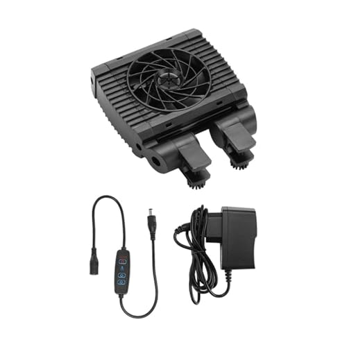 ＡＷＨＡＯ Aquarium Kühler Winkel Einstellbar Fisch Tank Fan Wasser Kühler für Salz/Süßwasser, 1 von ＡＷＨＡＯ