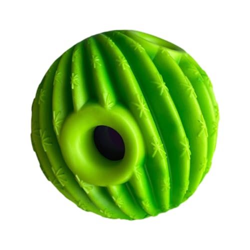 ＡＷＨＡＯ Ball für Hunde, aktiver Rollball, interaktives Hundespielzeug, lustiger Quietschton für Welpen, GrÜn, 10cm von ＡＷＨＡＯ