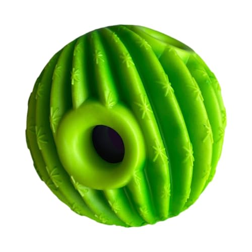 ＡＷＨＡＯ Ball für Hunde, aktiver Rollball, interaktives Hundespielzeug, lustiger Quietschton für Welpen, GrÜn, 14cm von ＡＷＨＡＯ