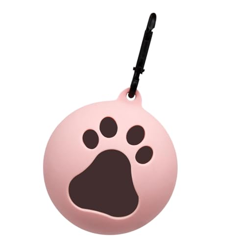 ＡＷＨＡＯ Ballhalter für Hundespielzeug aus mit Haken, Ballhalter für Haustiere, praktischer Hundeball-Spielzeugträger, Tennisballhalter für den Garten, ROSA von ＡＷＨＡＯ