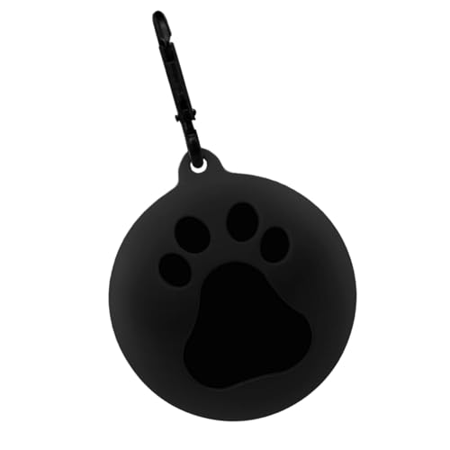 ＡＷＨＡＯ Ballhalter für Hundespielzeug aus mit Haken, Ballhalter für Haustiere, praktischer Hundeball-Spielzeugträger, Tennisballhalter für den Garten, Schwarz von ＡＷＨＡＯ