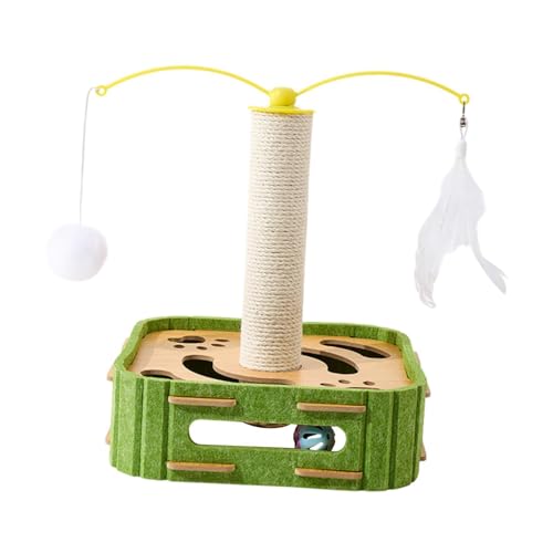 ＡＷＨＡＯ Cat Scratch Post Scratch -Kratzer -Stangenkatzen Kratzplatten Kätzchen Baumständer zum Spielen von Aktivitätszentrum Innenkätzchen, Quadrat von ＡＷＨＡＯ