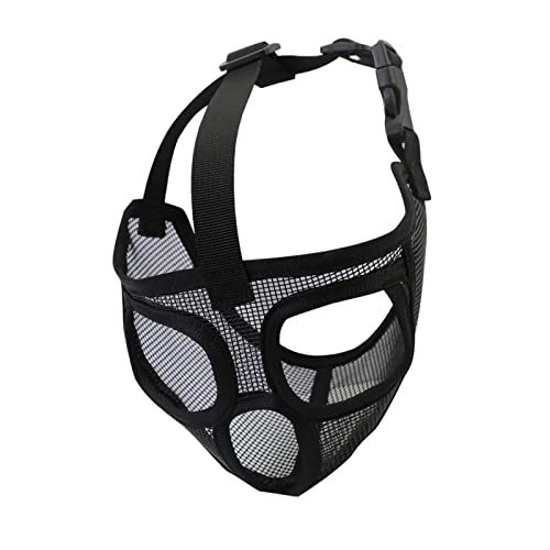 ＡＷＨＡＯ Einstellbare Haustier Hundemaske Anti Bell Kaumaschen Maulkorb Pflege, Full Mesh Schwarz L von ＡＷＨＡＯ