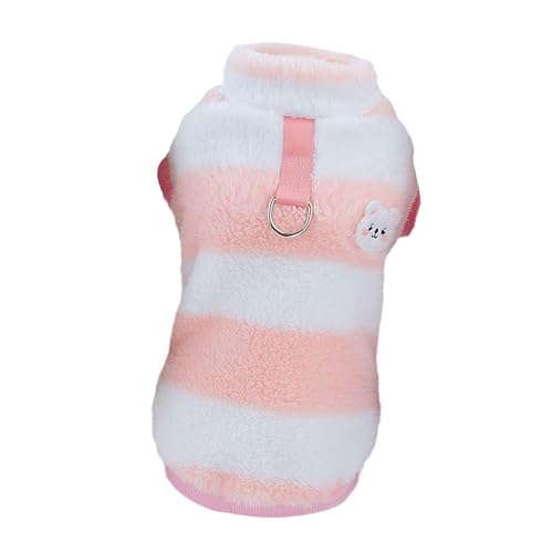 ＡＷＨＡＯ Fleece-Hundemantel, Bekleidung, Hunde-Winterjacke, Weste für Park-Urlaubspartys, rosa M von ＡＷＨＡＯ