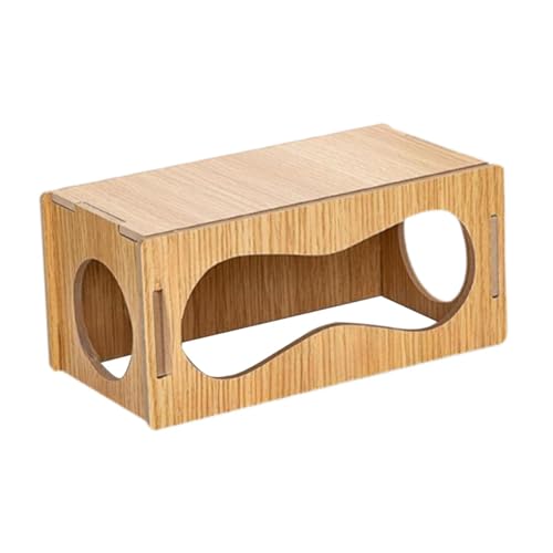 ＡＷＨＡＯ Hamster Hauslabyrinth Versteck interessanter Holzklettern Spielzeug Kleines Animal Klettertunnel, 22x11x10cm von ＡＷＨＡＯ