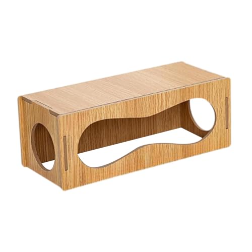 ＡＷＨＡＯ Hamster Hauslabyrinth Versteck interessanter Holzklettern Spielzeug Kleines Animal Klettertunnel, 27x11x10cm von ＡＷＨＡＯ