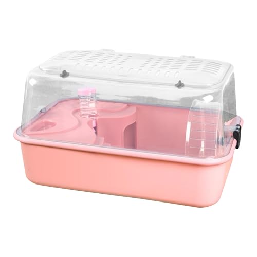 AWHAO Hamster Käfig Hamster Haus transparent Cover Training ausgehende Trägerübung spielt House für Hasenzuckergleiter, Rosa AWHAO Hamster Käfig Hamster Haus transparent Cover Training ausgehende Trägerübung spielt House für Hasenzuckergleiter, Rosa von AWHAO