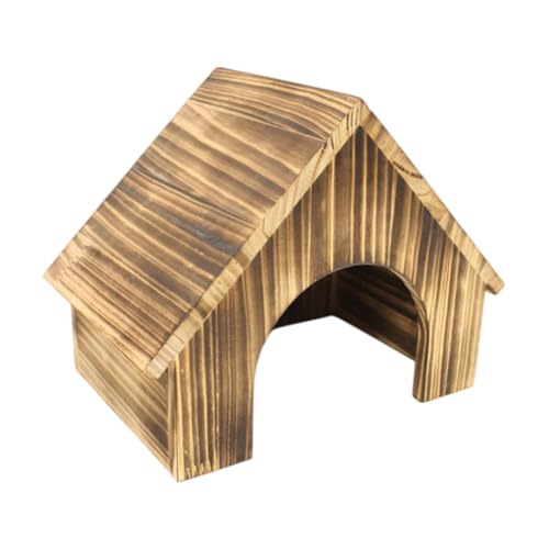 ＡＷＨＡＯ Hamster Wood House kleines Tier Hideaway House Hideaway Exploration Spielzeug Versteck für Mäuse Hamster Ratten kleine Tiere, L von ＡＷＨＡＯ