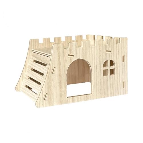 ＡＷＨＡＯ Hamsterhaus aus Holz Hamsterhaus Hamsterversteck aus Holz für Rattenrennmäuse, D von ＡＷＨＡＯ