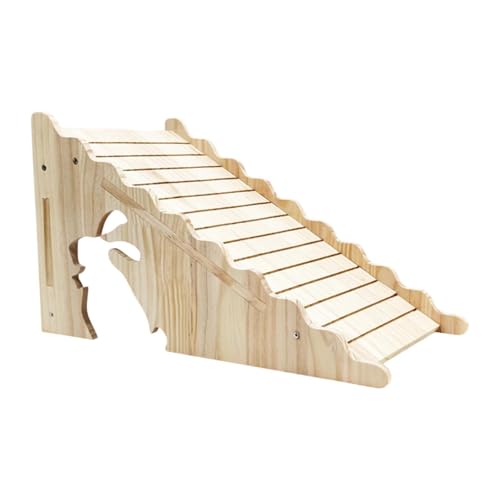 ＡＷＨＡＯ Hasenstall Rampe, Holzkäfig Hängeleiter, Hamster Kletterspielzeug, Holzleiterbrücke für Mäuse, Kleintiere, Chinchilla, B von ＡＷＨＡＯ