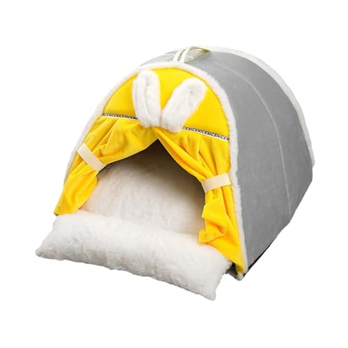 ＡＷＨＡＯ Haustier Katze Hund Zuhause Katze Hundebett Waschbares Katzennest Hundezelt Haustierunterschlupf für Indoor-Katzen Kätzchen Winterboden Outdoor, XL von ＡＷＨＡＯ