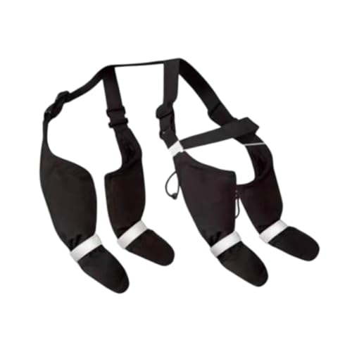 ＡＷＨＡＯ Hunde Hosenträgerstiefel, Hundeschuhe, Flexibler Pfotenschutz für Haustiere, wasserdichte Hundestiefel mit Hosenträgern Zum Laufen, Spazierengehen, Wa, L von ＡＷＨＡＯ