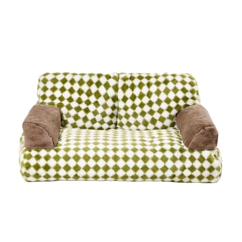 ＡＷＨＡＯ Hundebett, Hunde-/Katzencouch, modernes Hundebett mit Rutschfester Unterseite, Haustiercouch, Katzencouch für Kätzchen, alle Rassen, Haustierbedarf, Green S von ＡＷＨＡＯ