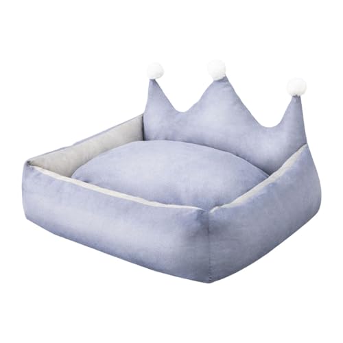 ＡＷＨＡＯ Hundebett-Matte, Haustierbett, waschbar, Welpennest, gemütliche Hundehütte, bequemes Kätzchenbett, Hundesofa, Katzenbetten für Hauskatzen, für Hunde, Grau, M von ＡＷＨＡＯ